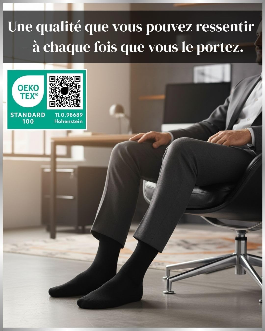 Executive Seamless Cotton Business Socks
