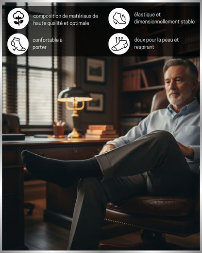 Executive Seamless Cotton Business Socks