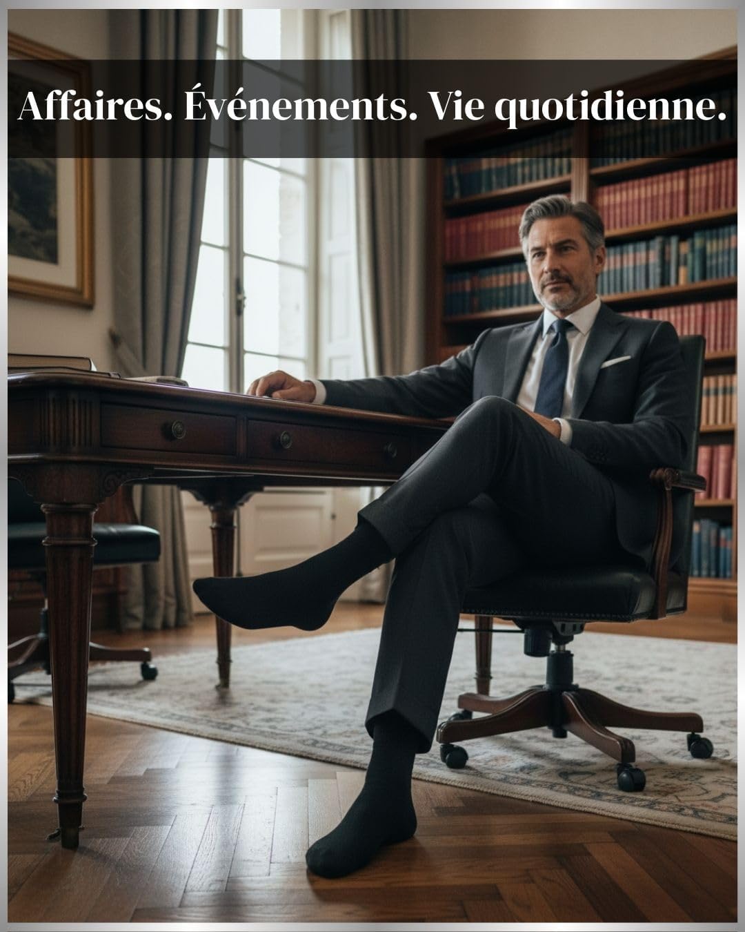 Executive Seamless Cotton Business Socks